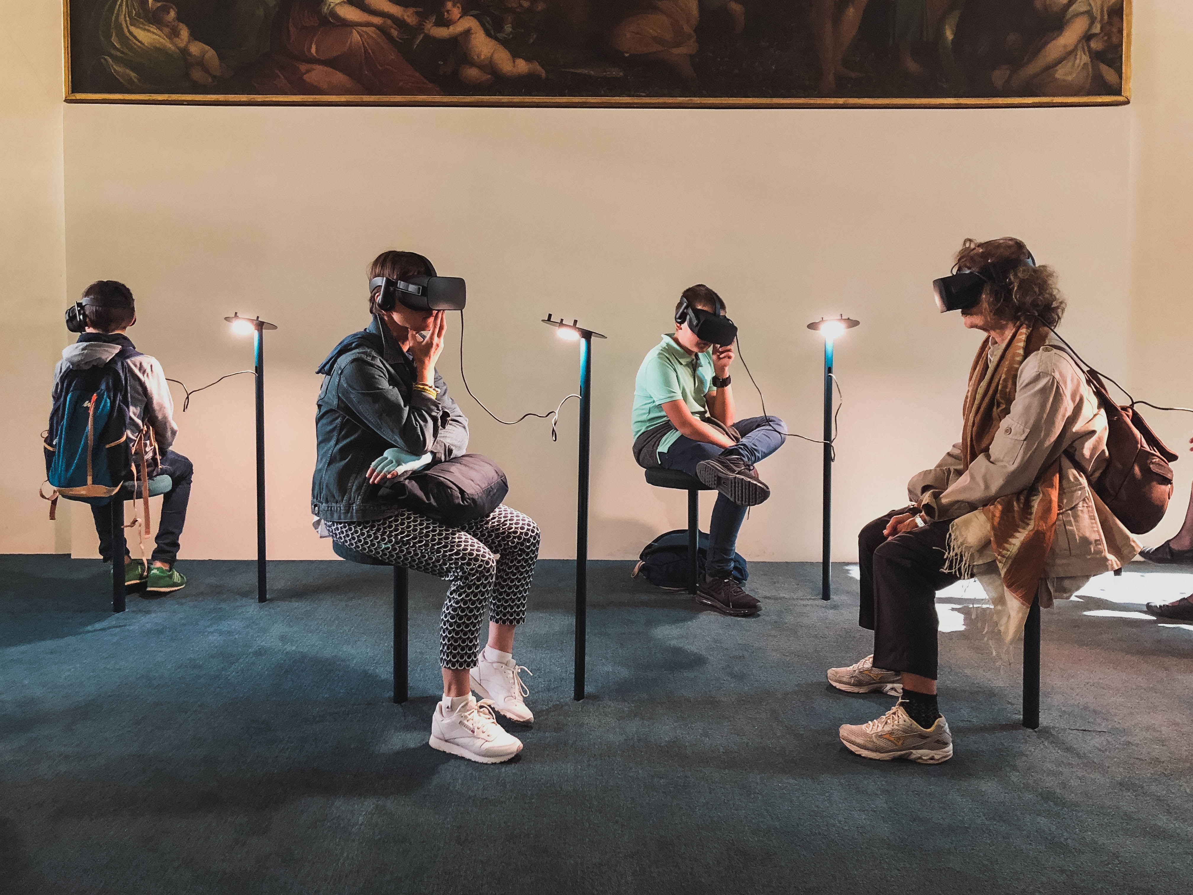 People with VR headsets on Photo by Lucrezia Carnelos on Unsplash